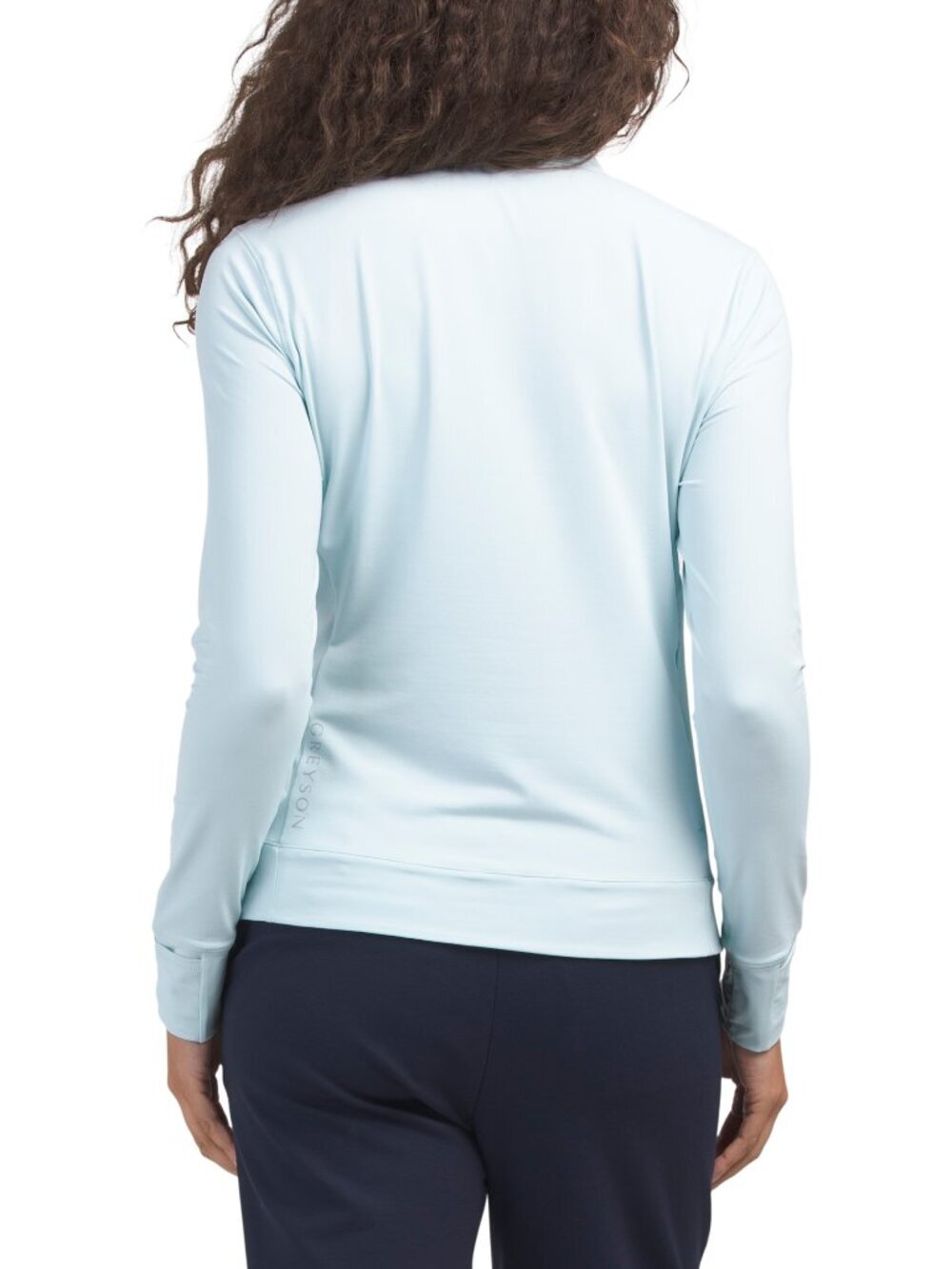 NWT Greyson Women's Pale Blue (Shore) Quarter-Zip Golf Performance Top - Picture 2 of 5